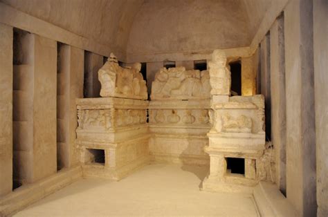 Sarcophagus of the Three Brothers: Enchanting Composition and Dramatic Reliefs!